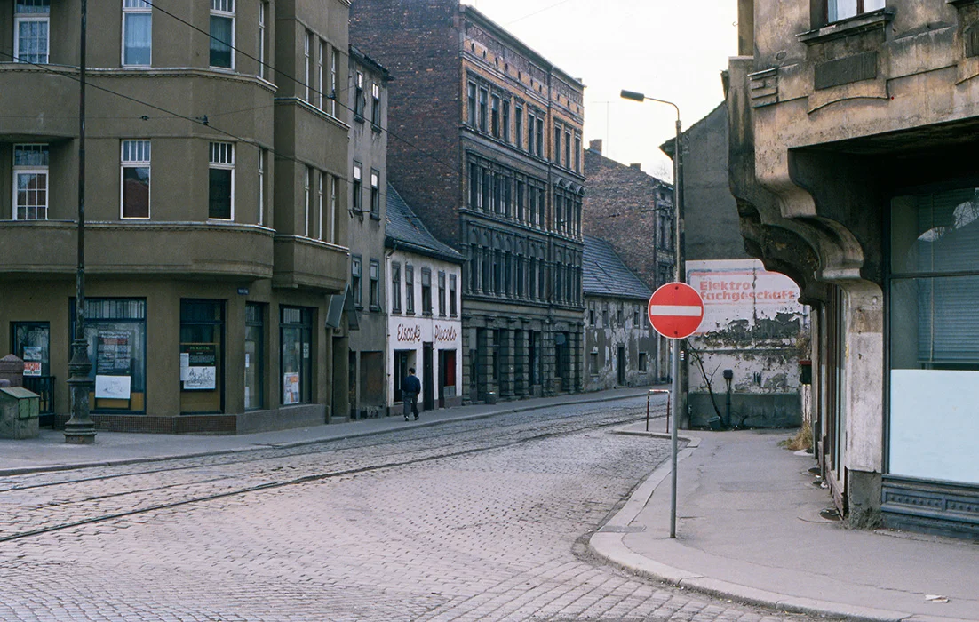 Mansfelder Strasse, Halle, DDR 1990