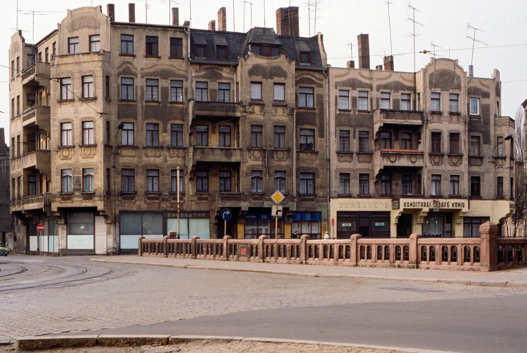 Klausbruecke, Halle an der Saale, DDR, 1990