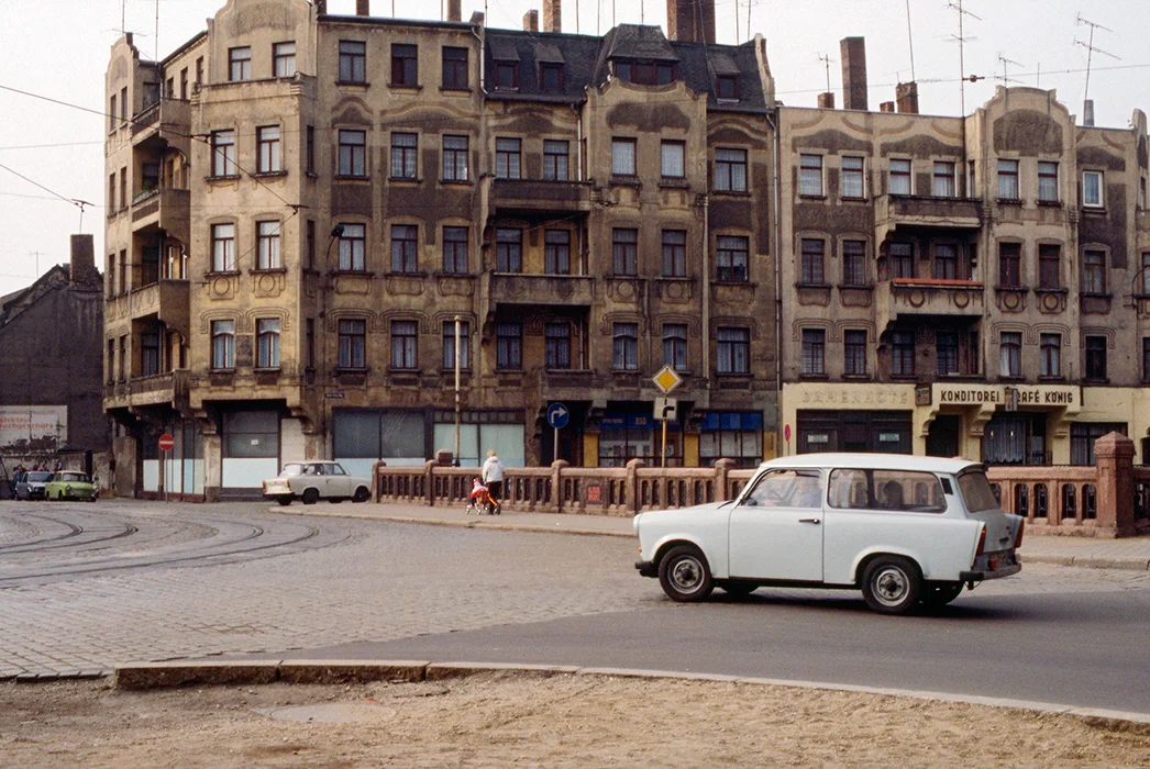 Klausbruecke, Halle an der Saale, DDR, 1990
