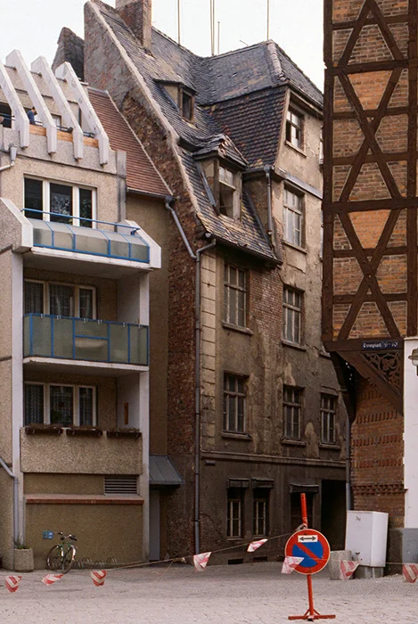 Domplatz, Kanzleigasse, Halle, DDR 1990