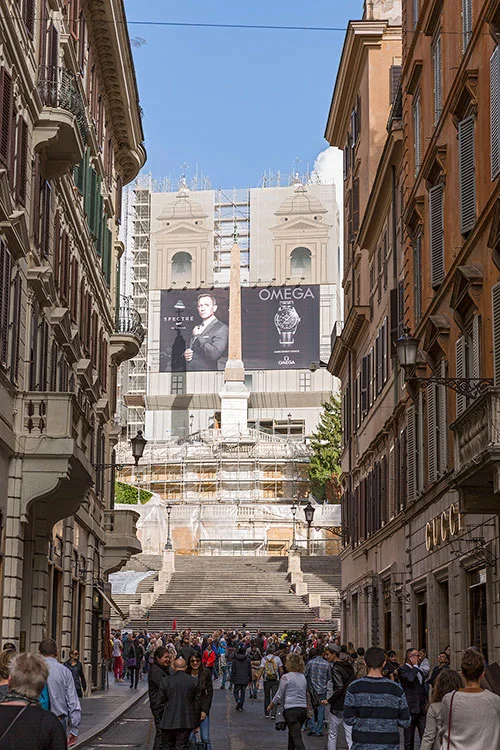 Via Condotti, Spanische Treppe, Rom 2015