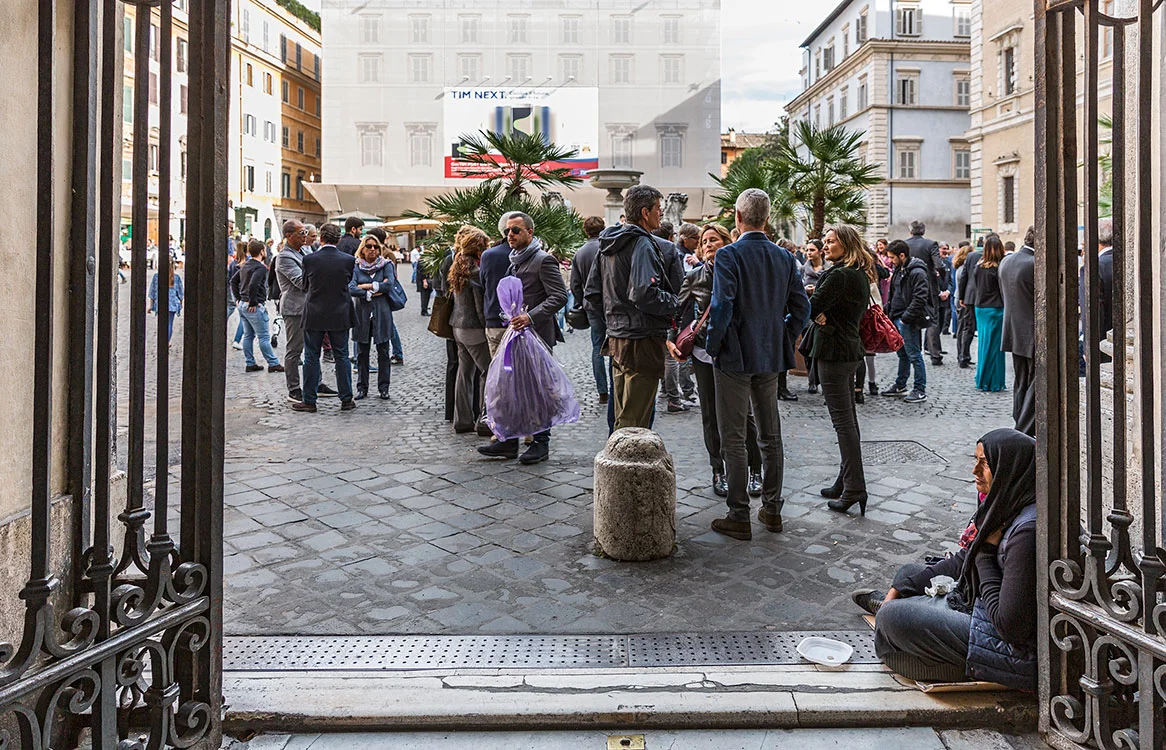 Piazza di Santa Maria, Trastevere, Rom 2015