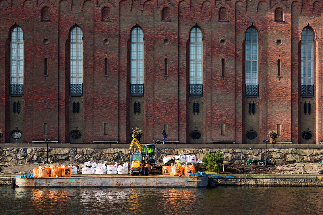 Rathaus, Fassade, Stockholm 2014