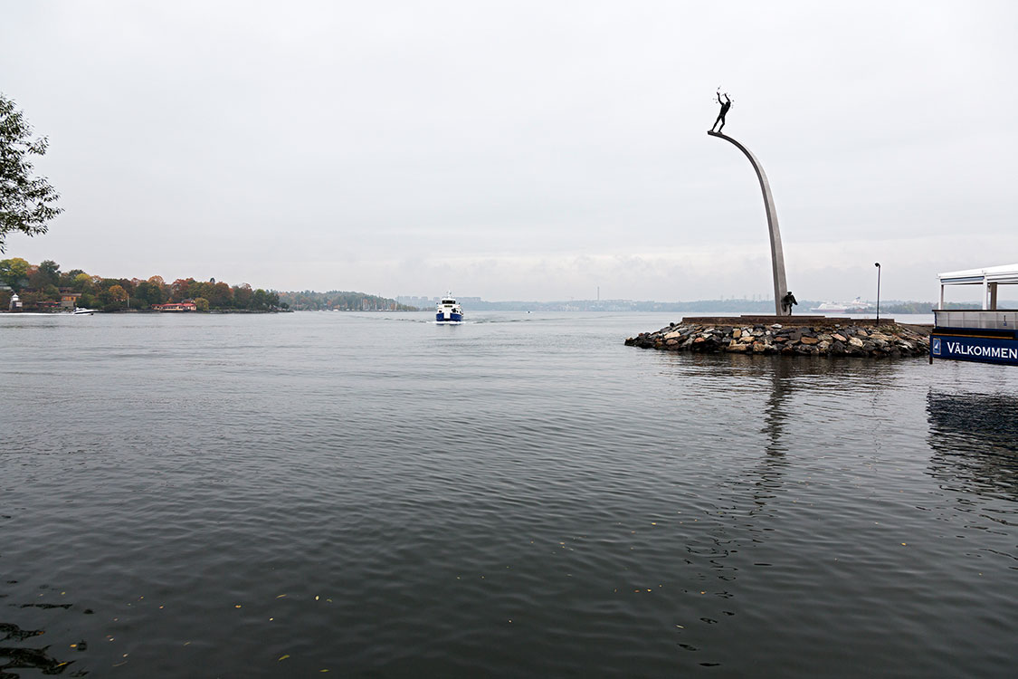 Nacka Strand, Carl Milles´ Gottvater auf dem Regenbogen, Stockh