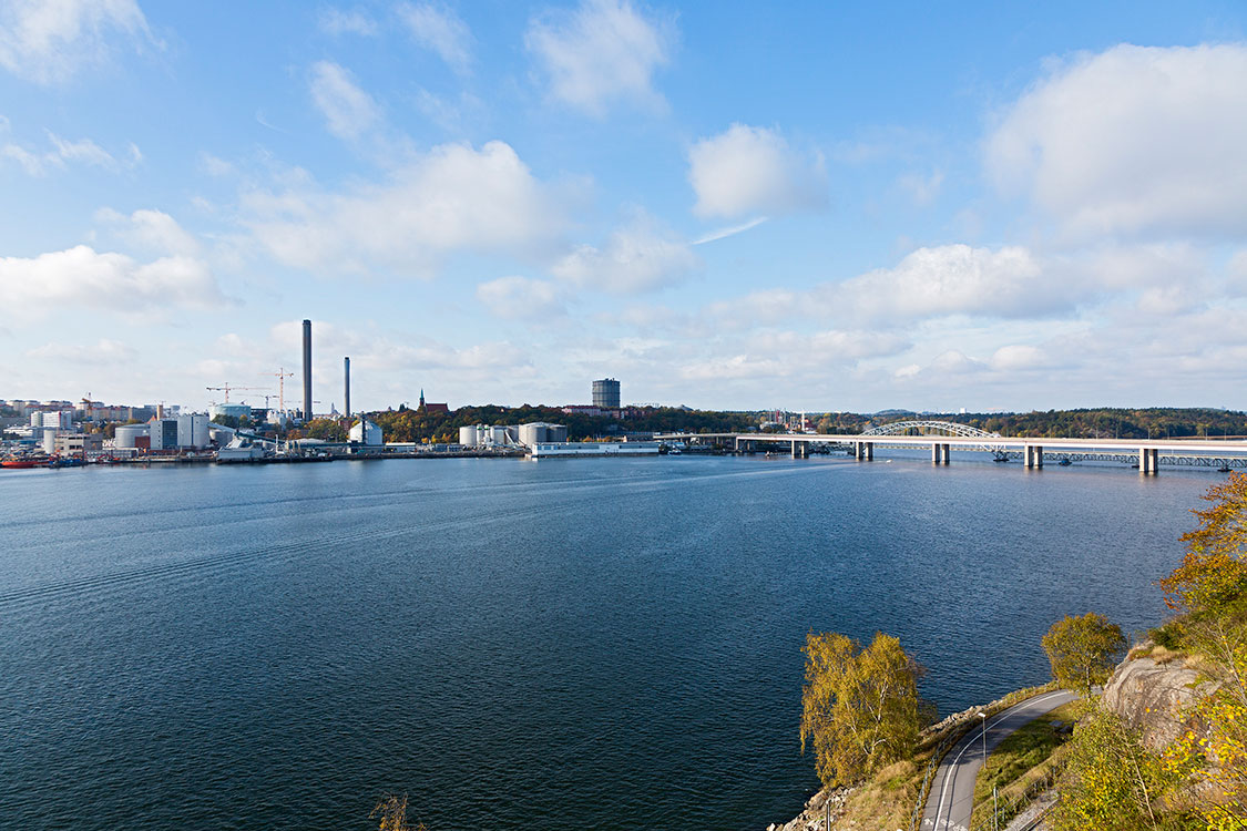 Värtahamnen, Lidingöbruecke, Stockholm 2014