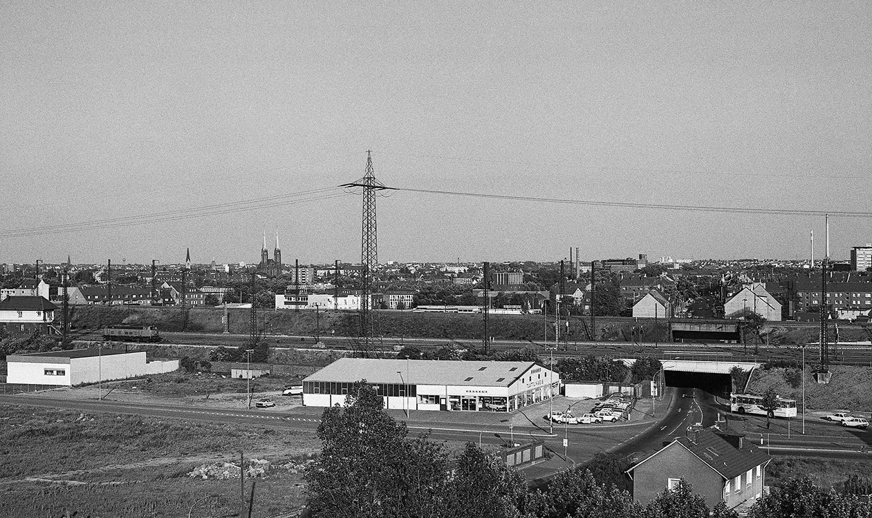 Industriegebiet West, Buschhausener Strasse, Marienkirche, EVO, 1976