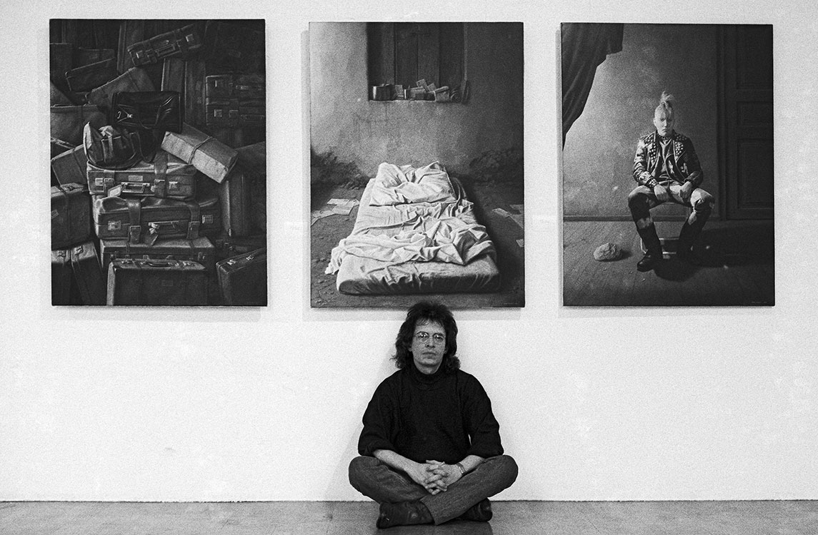 Wahed Khakdan, Vernissage, Burg Vondern, 1988