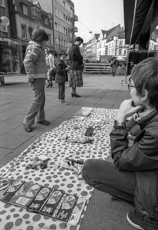 Flohmarkt, Oberhausen 1981