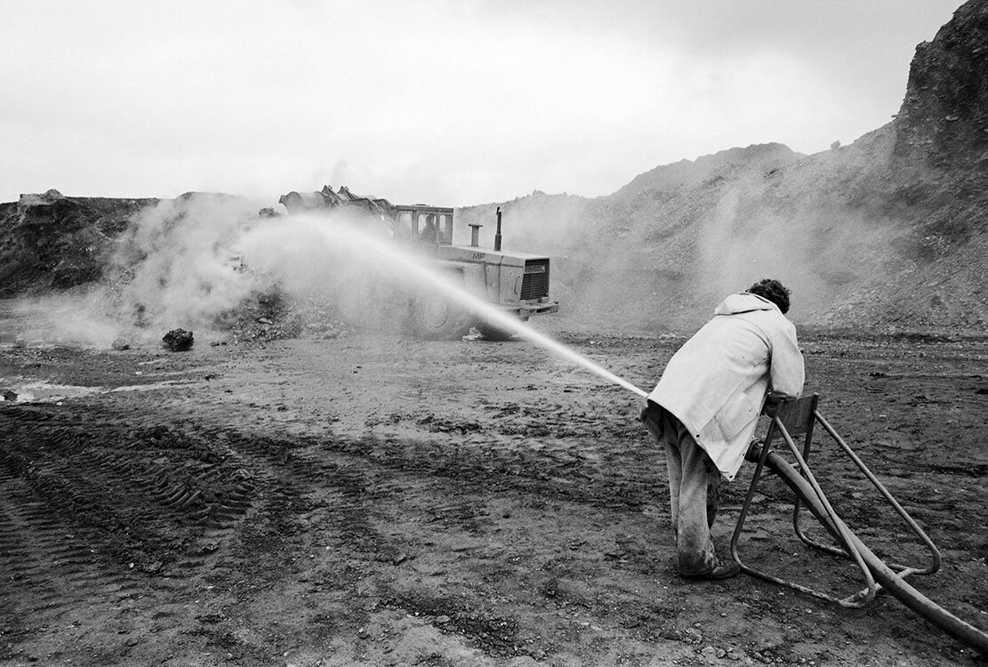 Brennende Zechenhalde, Oberhausen 1981