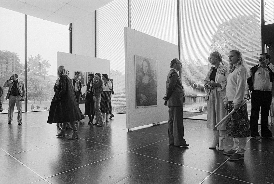 Vernissage (Mona Lisa), Lehmbruck-Museum, Duisburg 1978