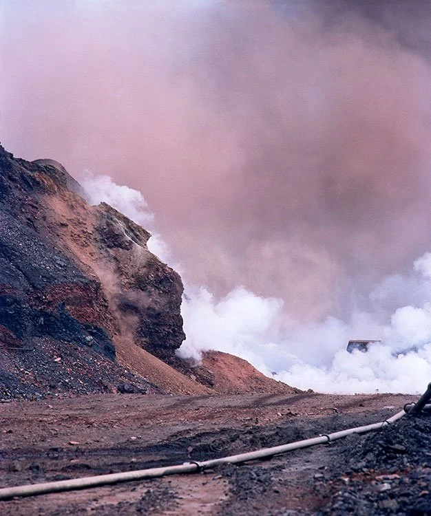Brennende Zechenhalde, Oberhausen 1981