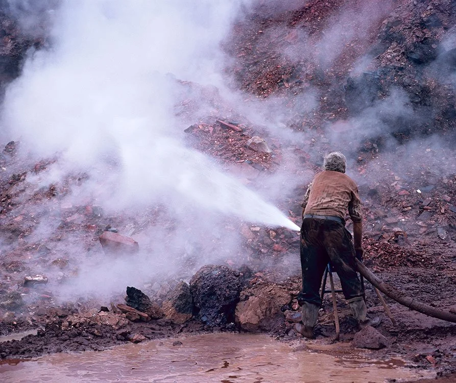 Brennende Zechenhalde, Oberhausen 1981