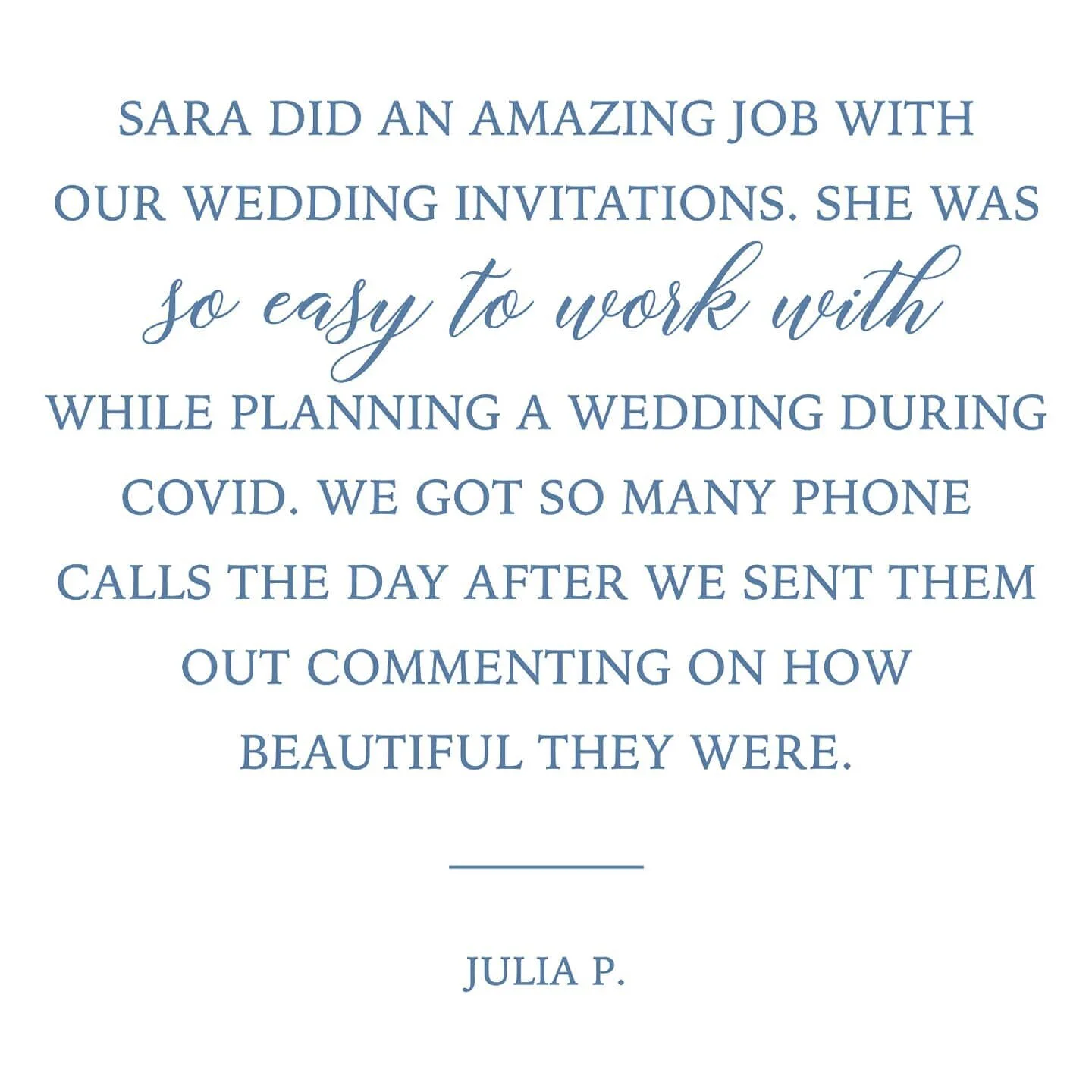 By working with me as your stationery designer, not only will we create a gorgeous invitation together... I'll also be with you every step of the way to navigate any changes needed 💕 Even though times are uncertain right now, don't hesitate to reach