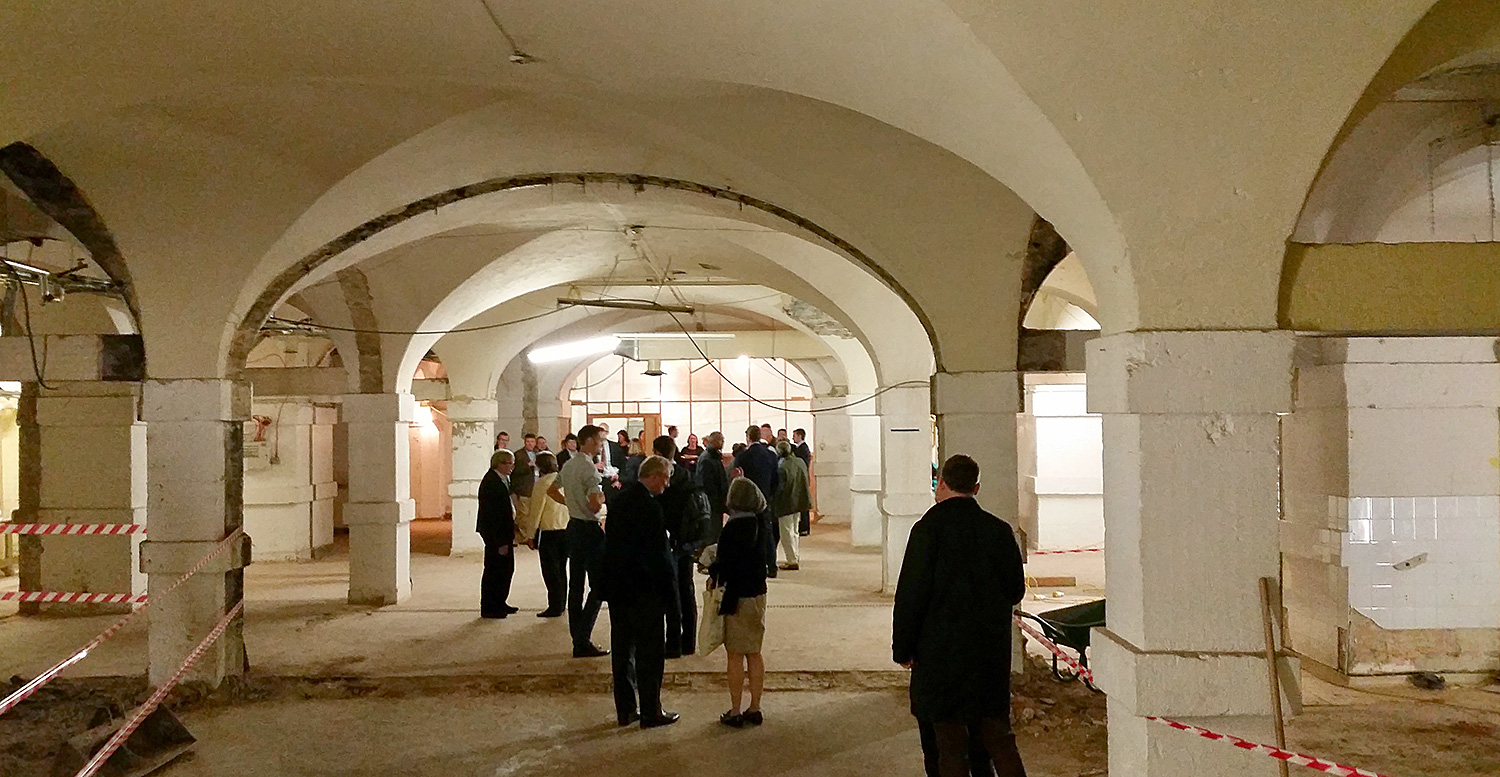 The Crypt has not been seen without internal partitions since the 1700s.