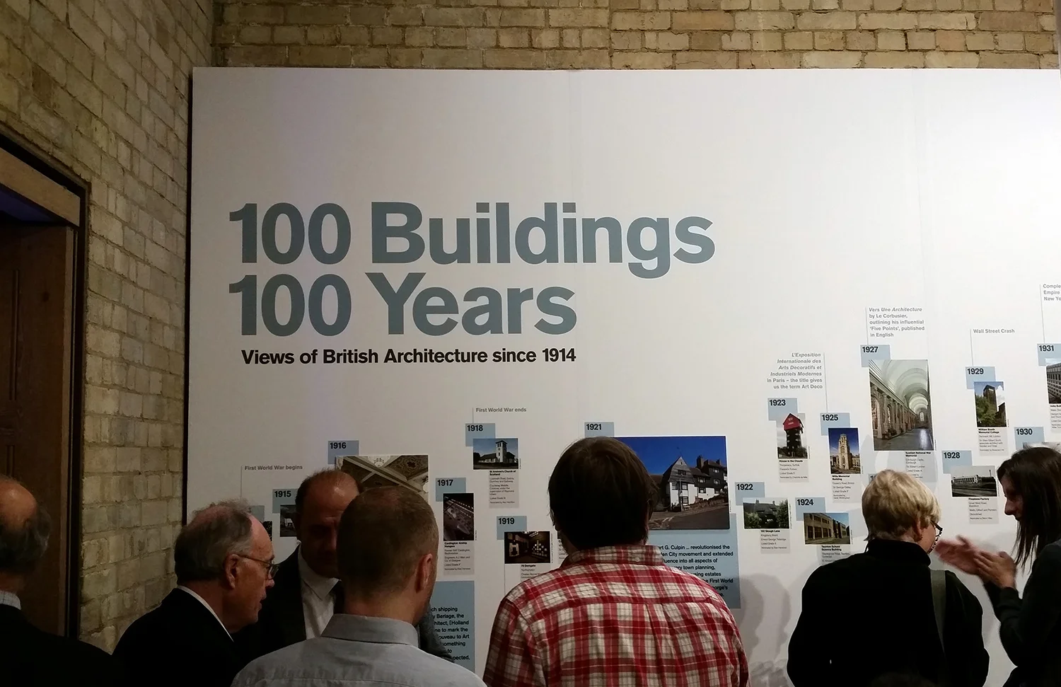 100 Years 100 Buildings exhibition at the Royal Academy of Arts to celebrate the centenary of The Twentieth Century Society.
