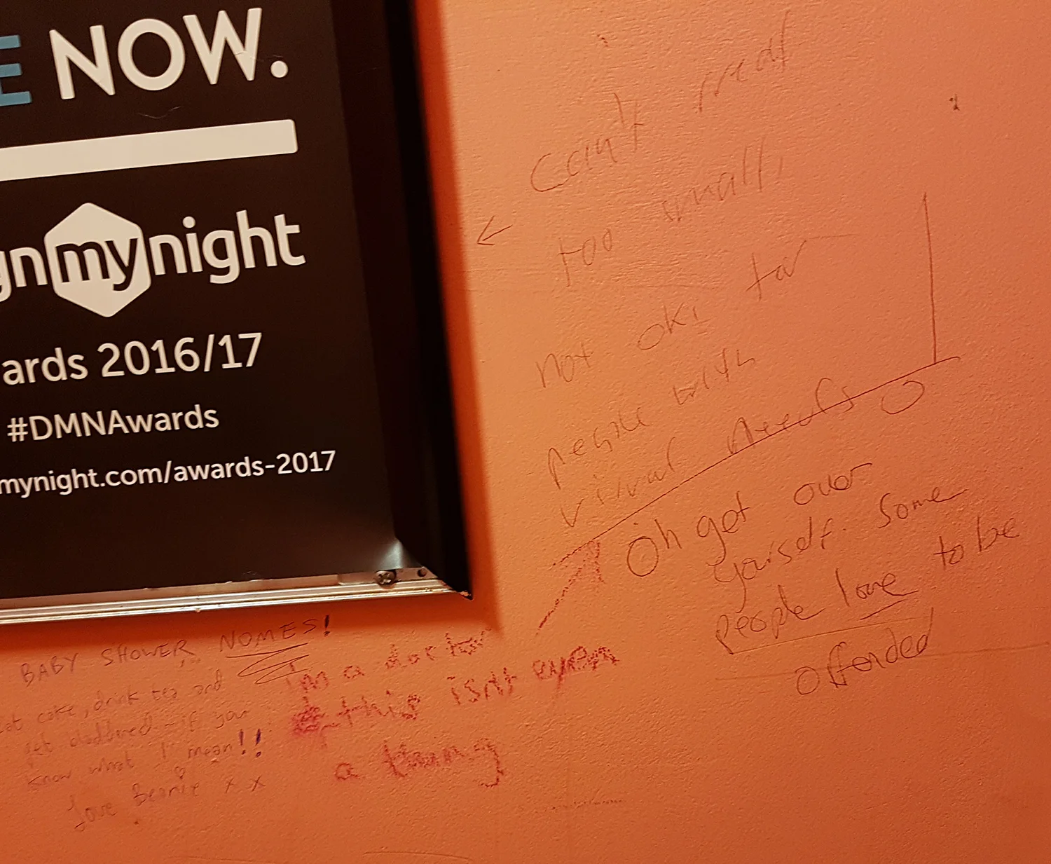 More writing on the wall.