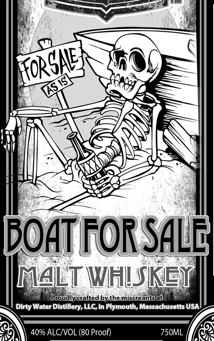 Boat For Sale Malt Whiskey - we start with Boat For Sale Ale brewed by our friends at Independent Fermentations. Distill, age, proof, and bottle to create a unique whiskey that has a nice peak of sweetness mid-sip.