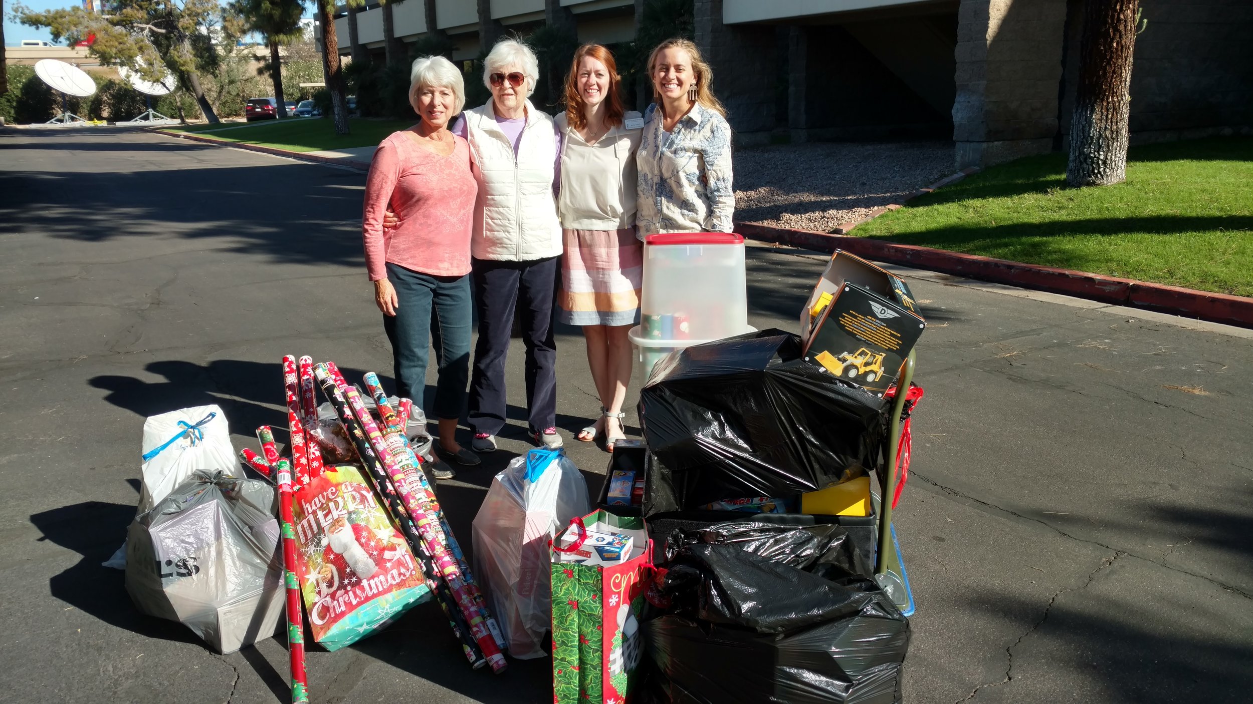 Heidi and Jenny receiving donations.jpg
