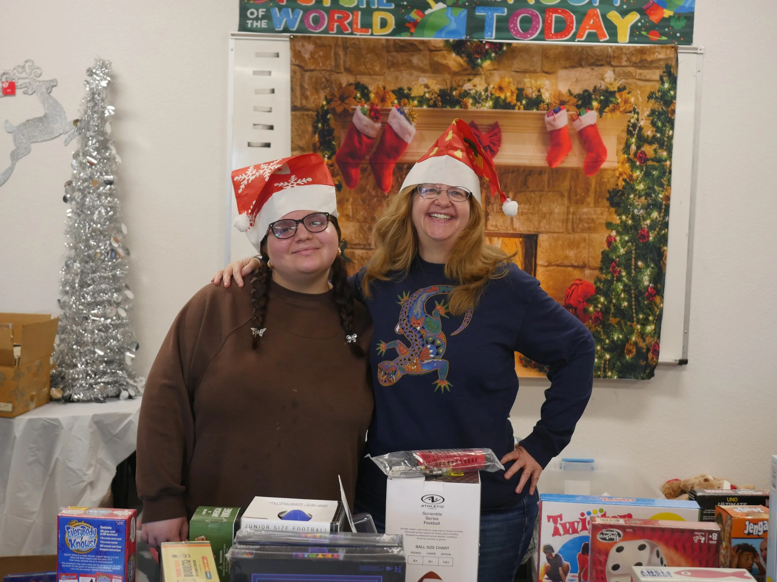 Volunteers at Christmas event