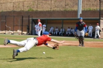  Diving for a foul ball on a Sunday afternoon playing with The Storm (MSBL) in 2006.
