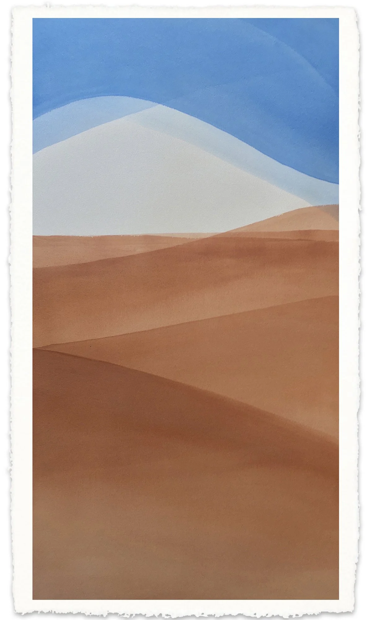 Dunes Looking East 40x60 #300Arches $6000