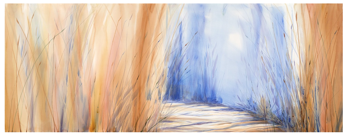 Through The Hill Country wtrclr on Arches
84x 36