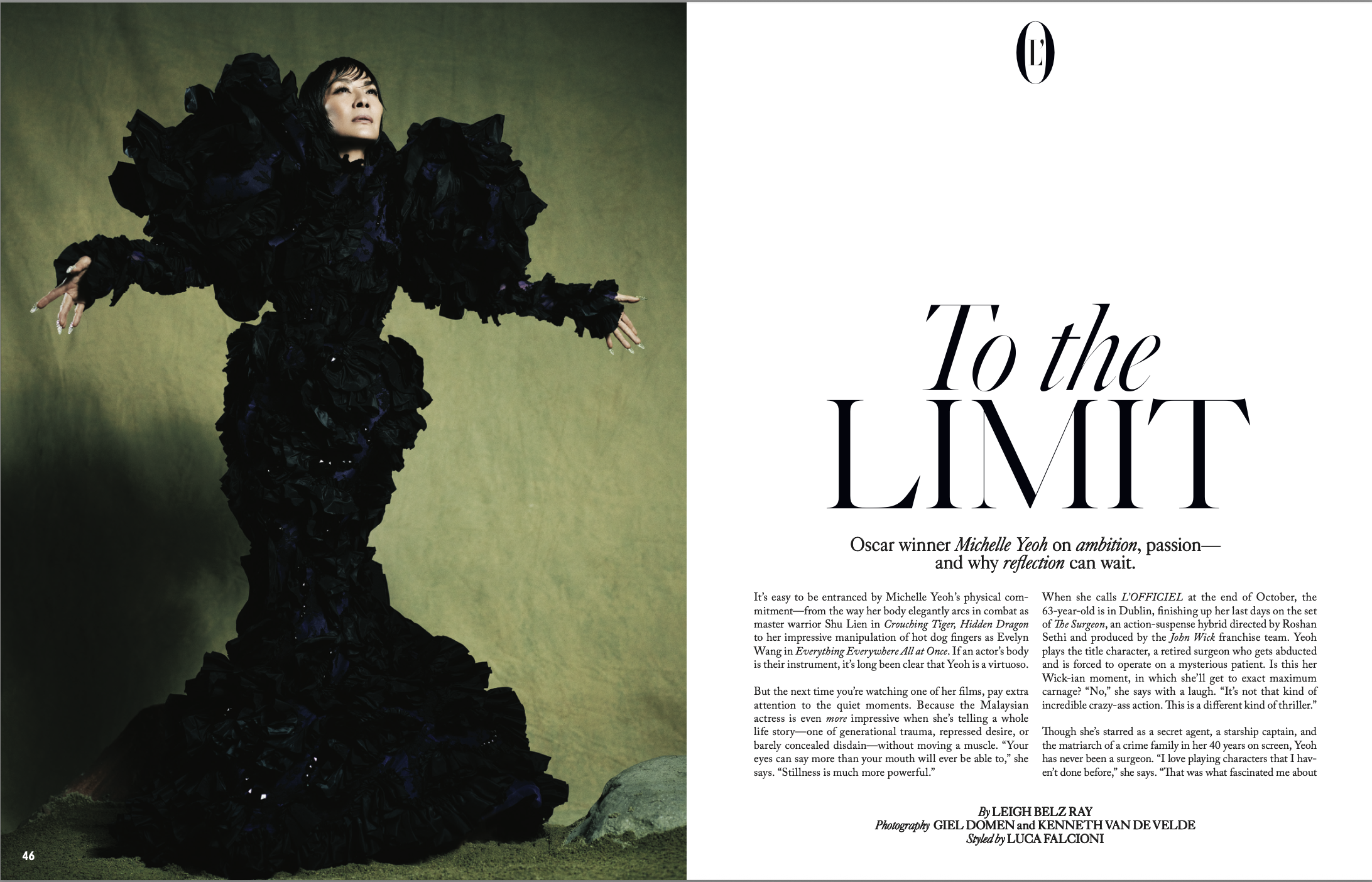 L'OFFICIEL global cover story --  Dec/Jan 2025/2026