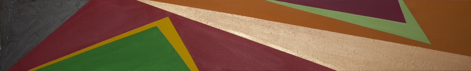    Interlace   &nbsp;    79 by 12 inches    Acrylic on canvas    2012  