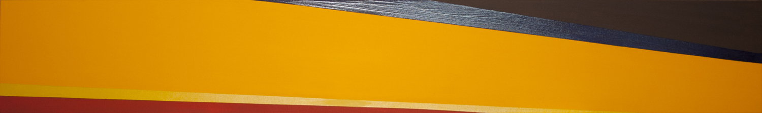    Yellow Shard   &nbsp;    79 by 12 inches    Acrylic on canvas    2012  
