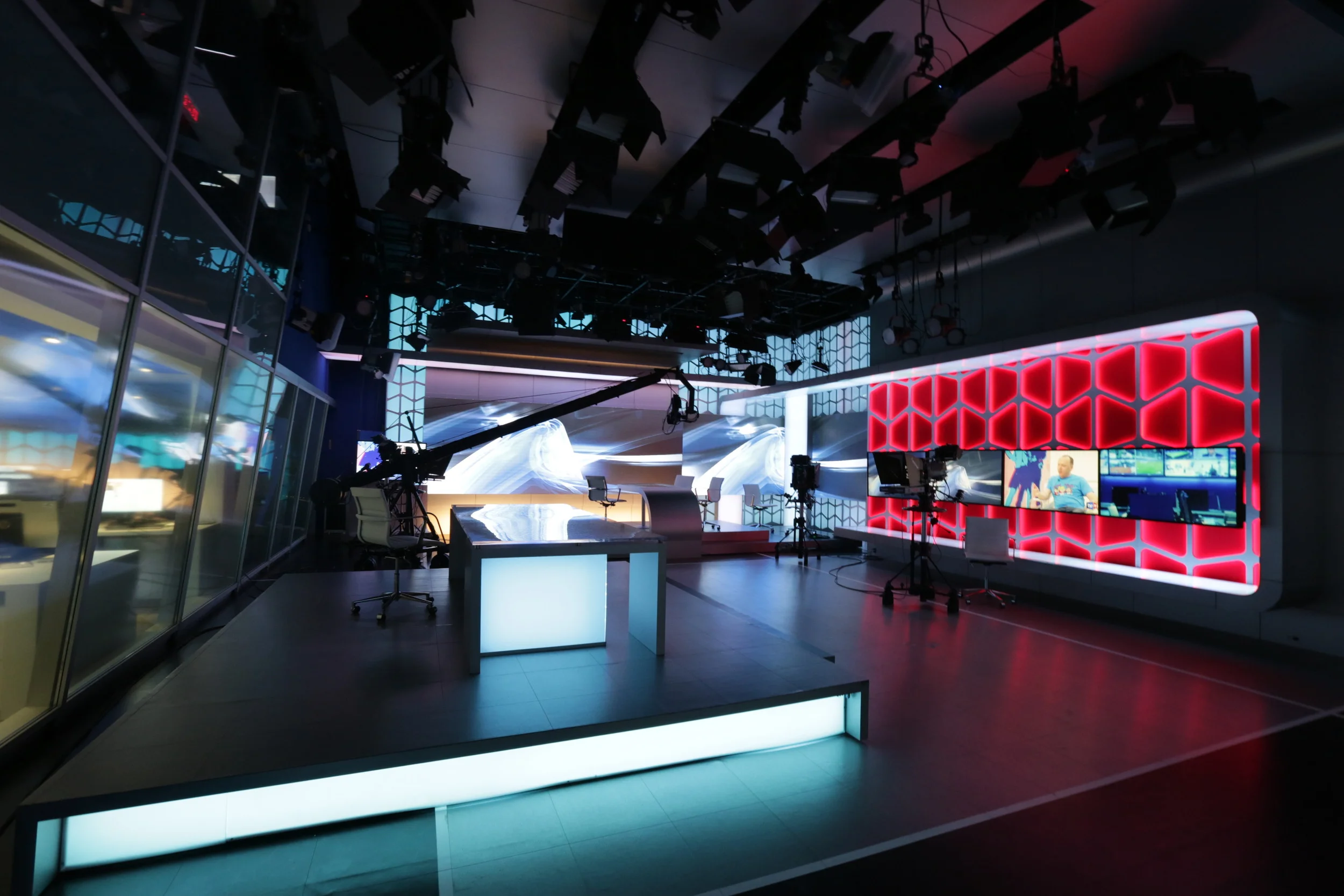 TV9 Broadcast Newsroom Studio Design — PROVOST STUDIO
