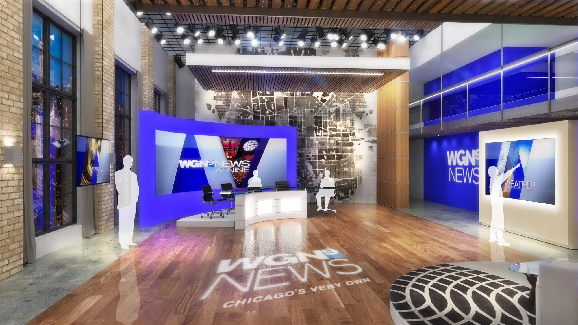 WGNTV 9 News and Broadcast Studio Design — PROVOST STUDIO