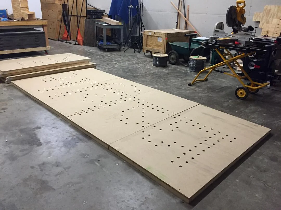 The Future in Hindi, with a chop saw for scale. Photo: Alicia Eggert