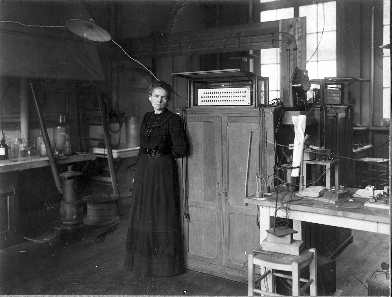 In 1911 Marie Curie won her second Nobel Prize, making her the only person (male or female) to win two Nobels in two different sciences. Image: Wikimedia .