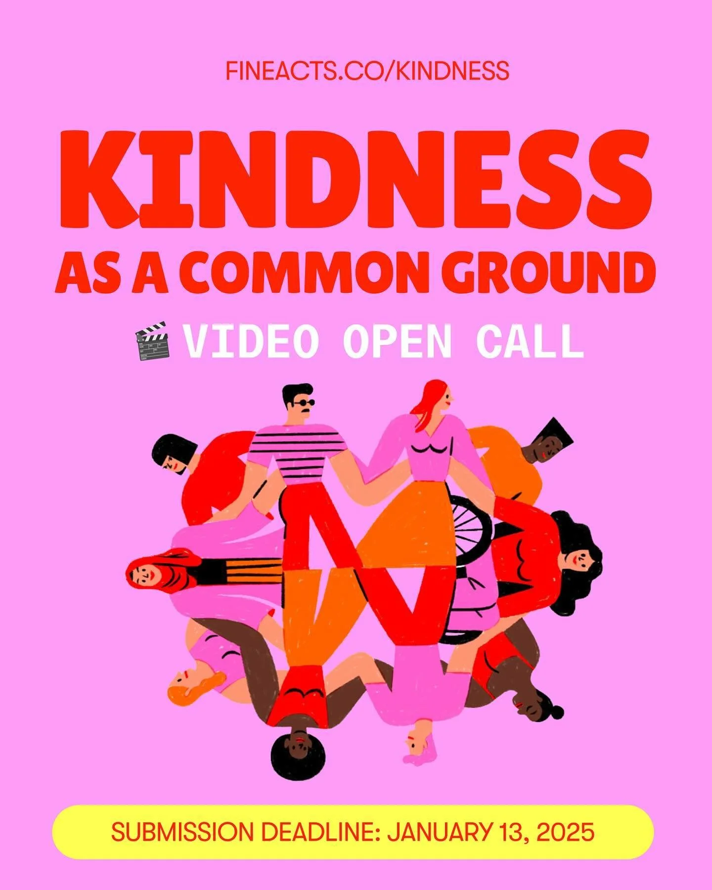 ✨ NEW VIDEO OPEN CALL: KINDNESS AS A COMMON GROUND ✨&nbsp;

Today is #WorldKindnessDay! In a world that often feels divided, kindness is our bridge to connection. Together with A.W.E (@accept_welcome_embrace), an organization empowering creatives who