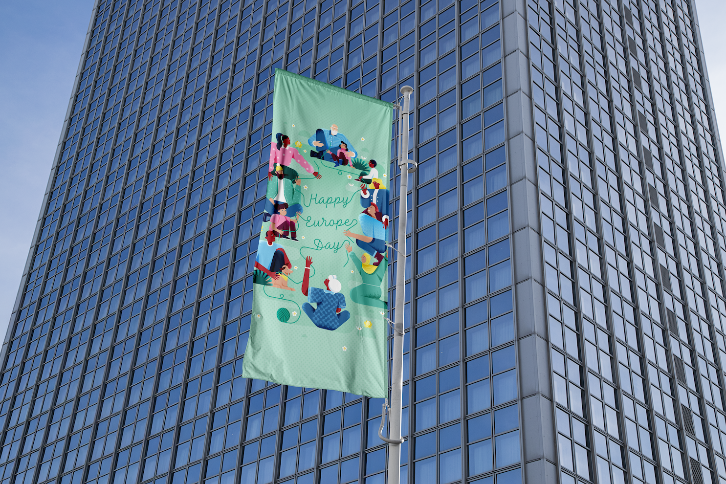 Free Waving Flag on Building Mockup2.png