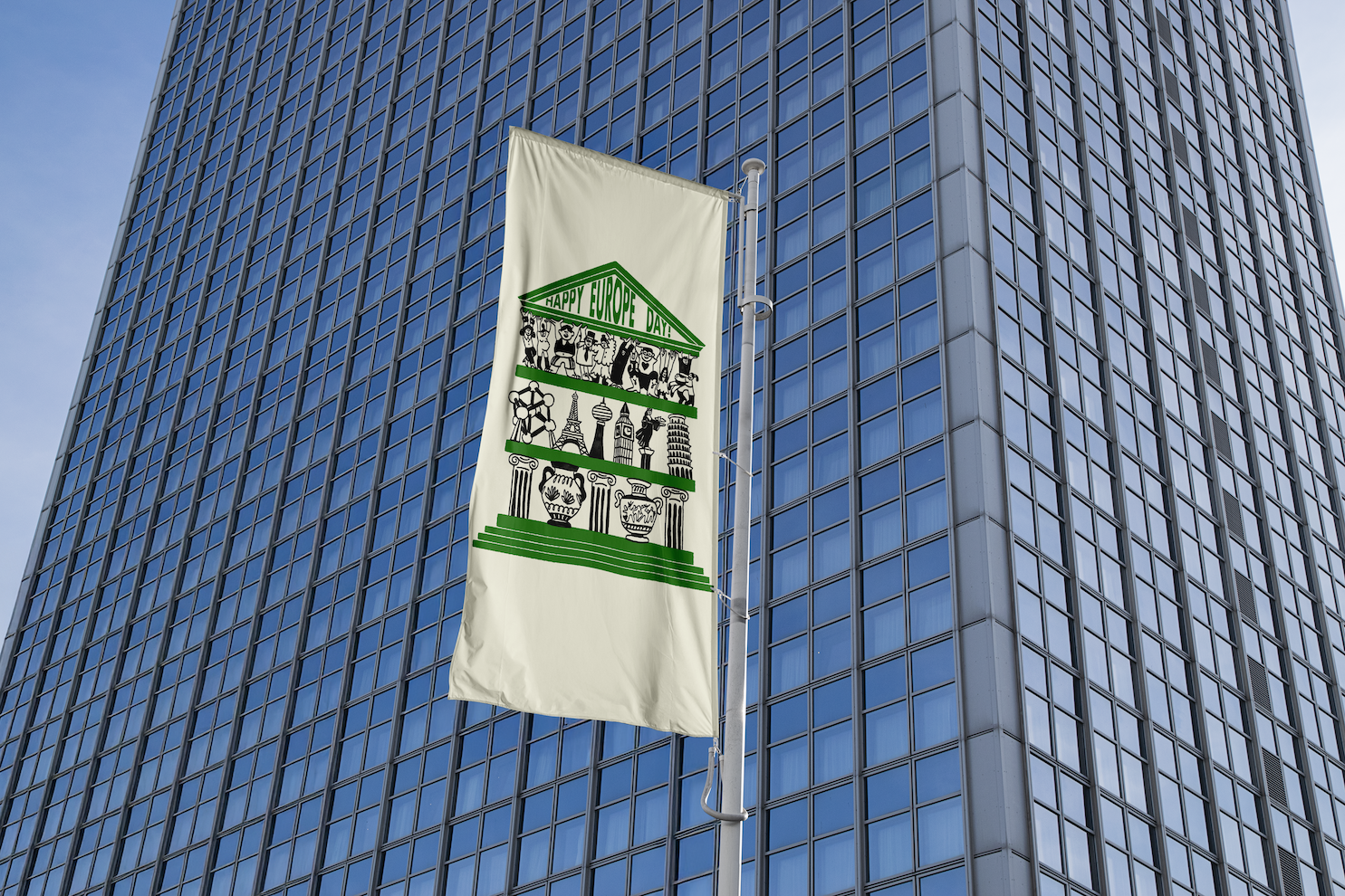 Free Waving Flag on Building Mockup4.png