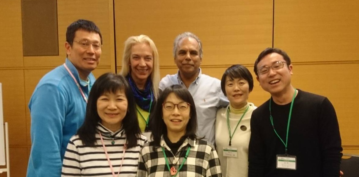 The entire staff of the Trauma Treatment Center and Resources (TTCR) in Saitama, Japan with Dr. Raja Selvam