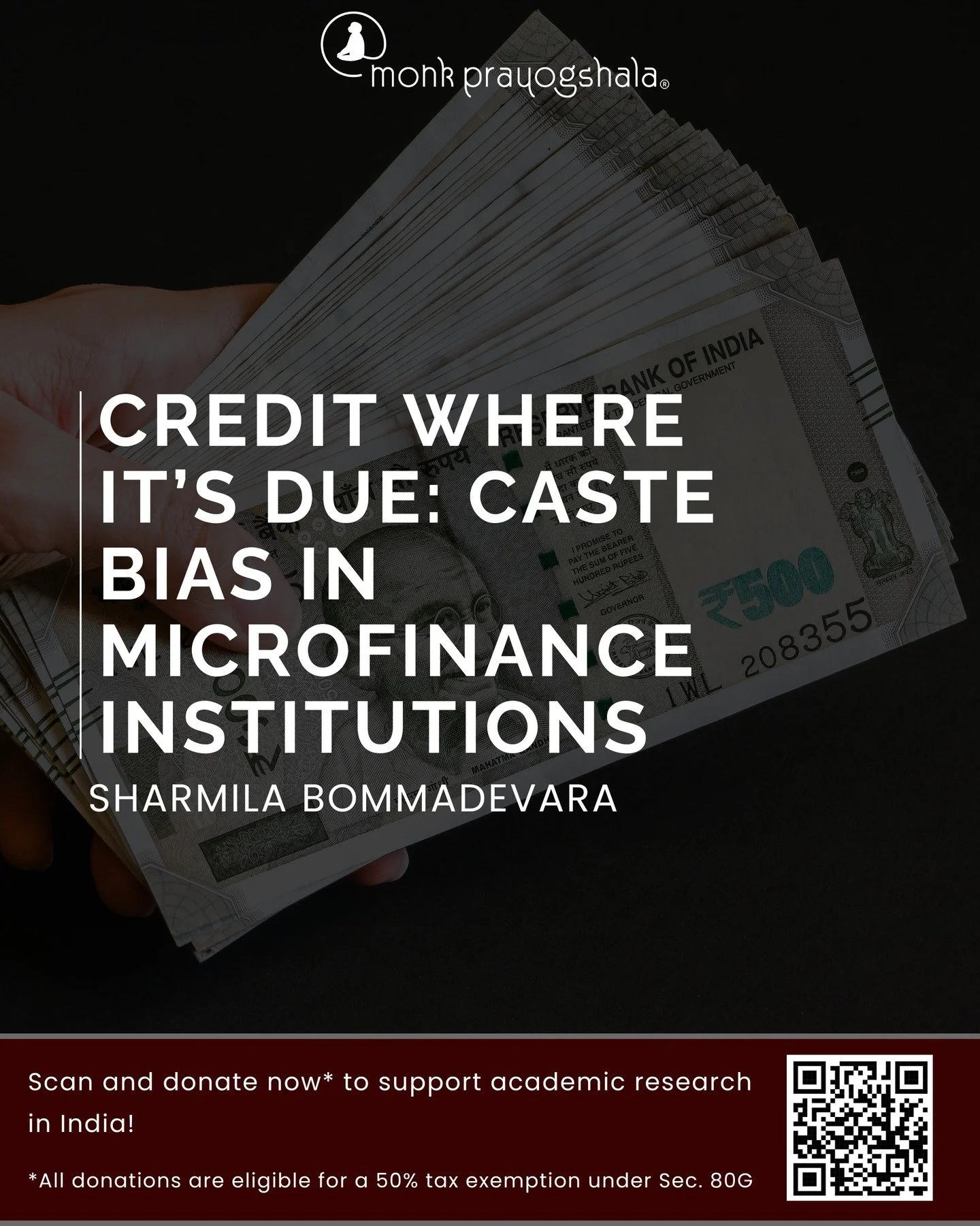 📌#BlogAlert
Read Sharmila Bommadevara&rsquo;s &ldquo;Credit Where It&rsquo;s Due: Caste Bias in Microfinance Institutions&rdquo; in this week&rsquo;s blog!
Link in bio!

💛 Support independent academic research in India!
Your donations are now eligi