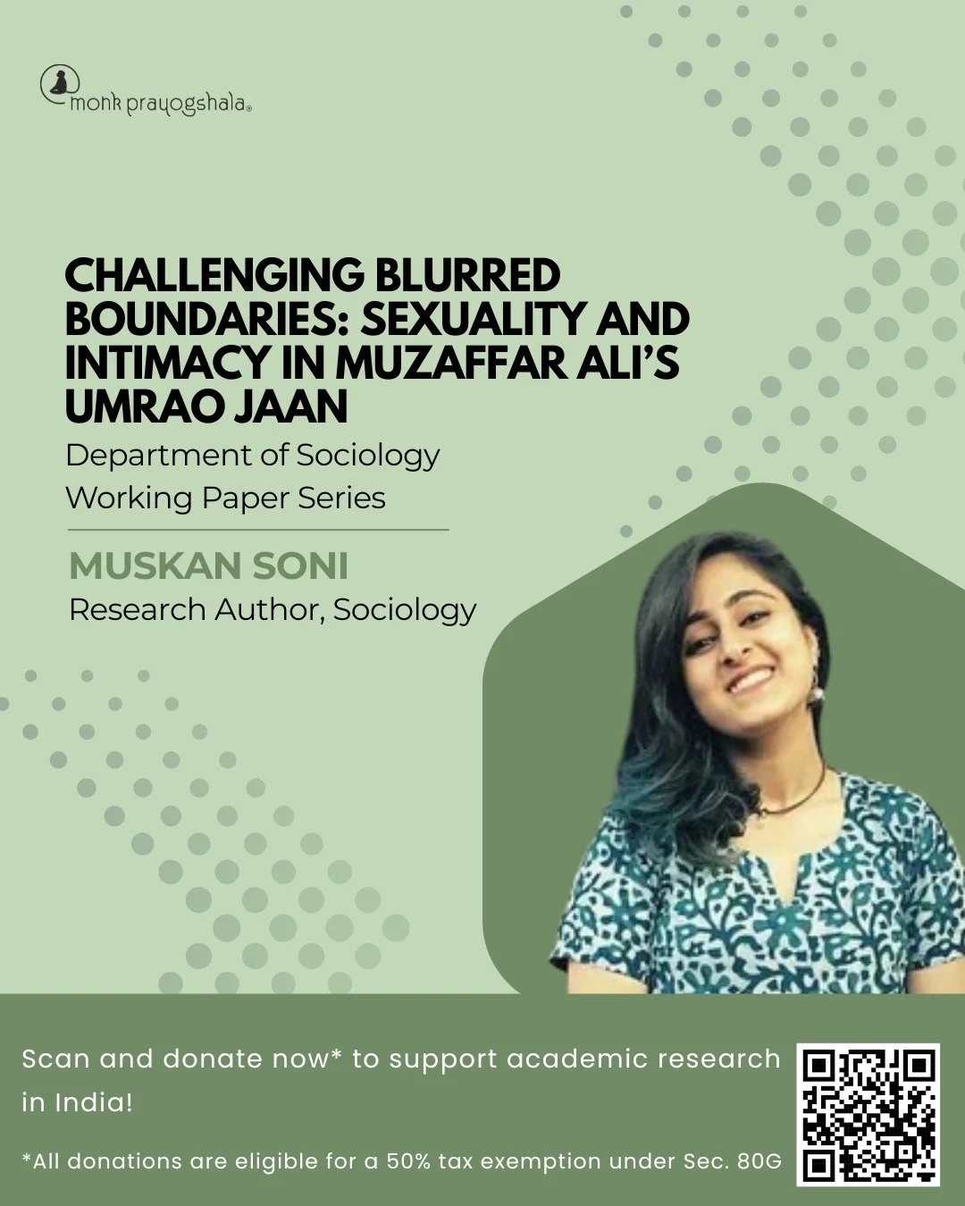 Muskan Soni breaks down how Umrao Jaan challenges the blurred boundaries of sexuality and intimacy in this episode of Research Explained in Minutes. ✨

▶️ Watch now, through the link in bio!
📄 Read the full working paper, through the link in bio!

#