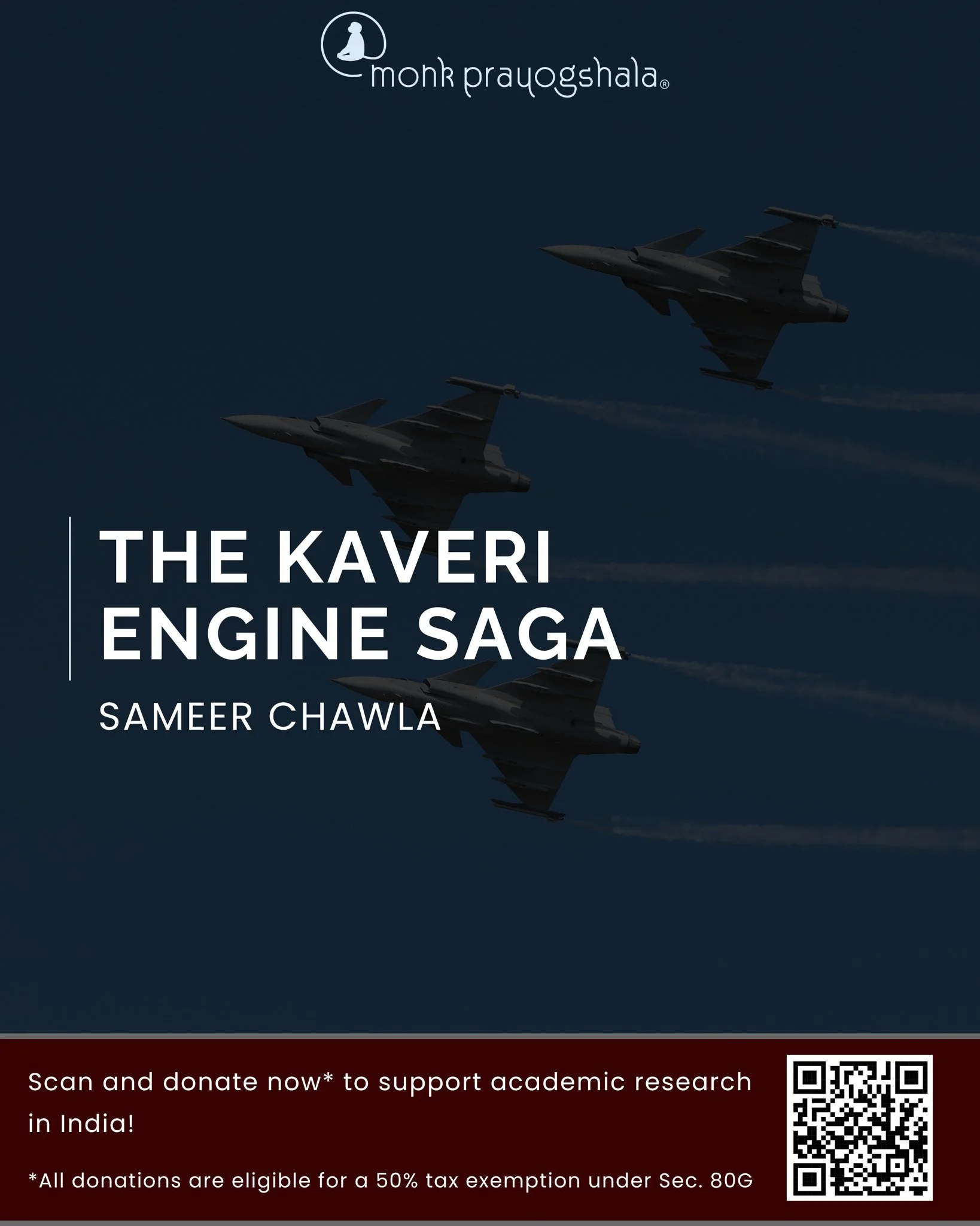 📌 #BlogAlert
Read Sameer Chawla&rsquo;s &ldquo;The Kaveri Engine Saga&rdquo; in this week&rsquo;s blog!
Link in bio!

💛 Support independent academic research in India! 
Your donations are now eligible for 50% tax exemption under section 80G.
🔖 Don