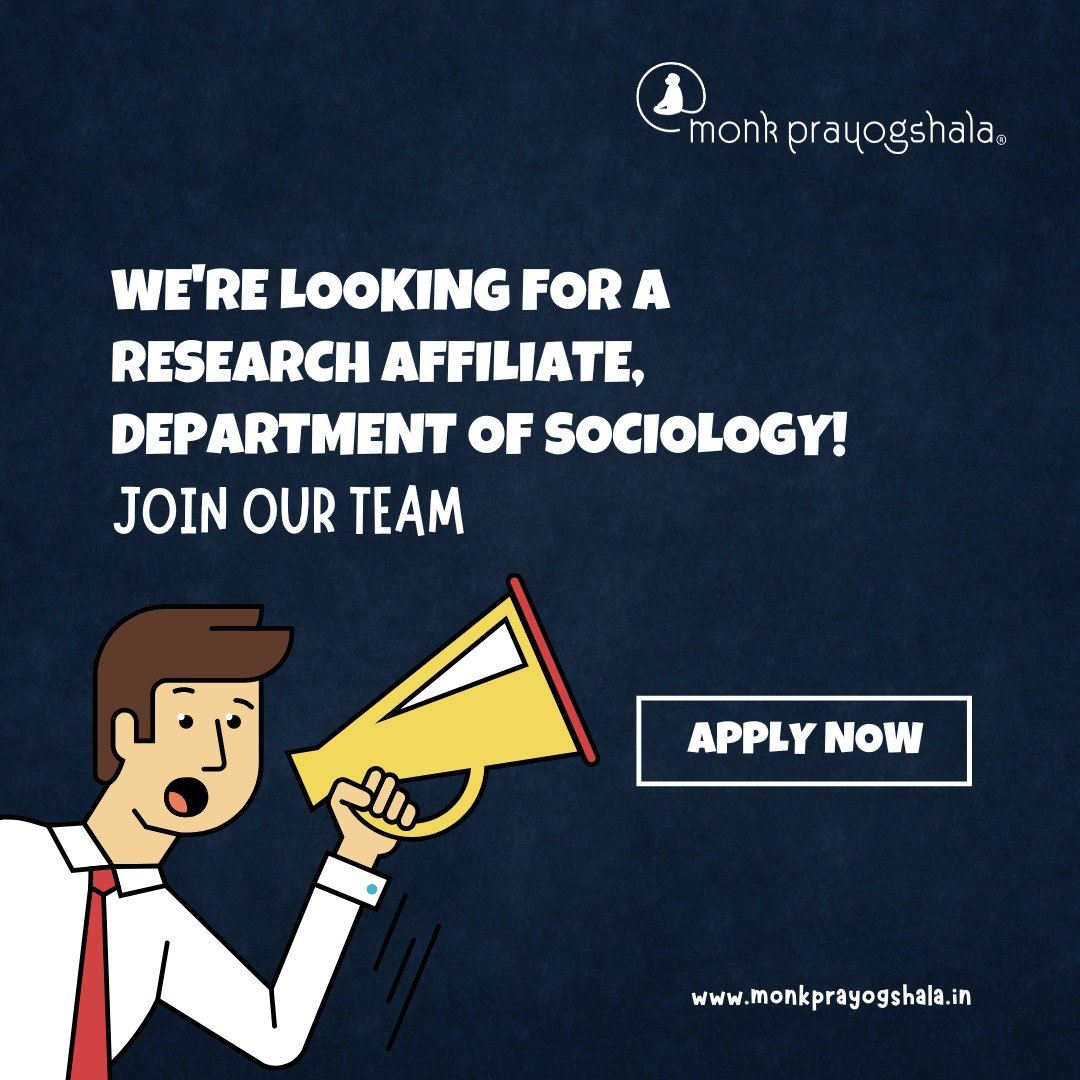 📢#hiringalert
Here's an amazing opportunity to work on #sociology #research with us! Join us as a #Researchaffiliate! 

Apply now! 
Link in bio!