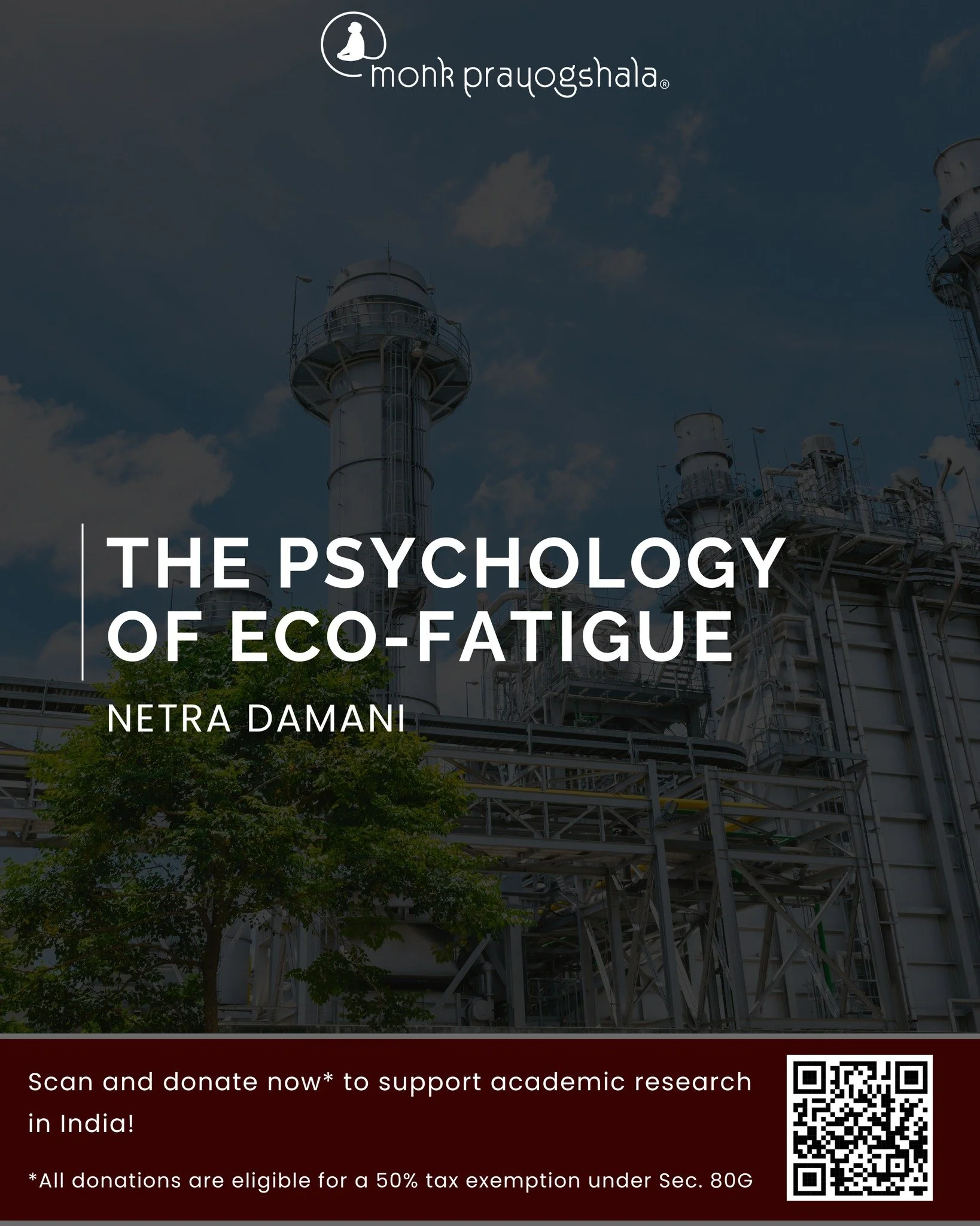 📌 #BlogAlert
Read Netra Damani&rsquo;s &ldquo;The Psychology of Eco-Fatigue&rdquo; in this week&rsquo;s blog!

Link in bio!

💛 Support independent academic research in India! Your donations are now eligible for 50% tax exemption under section 80G.
