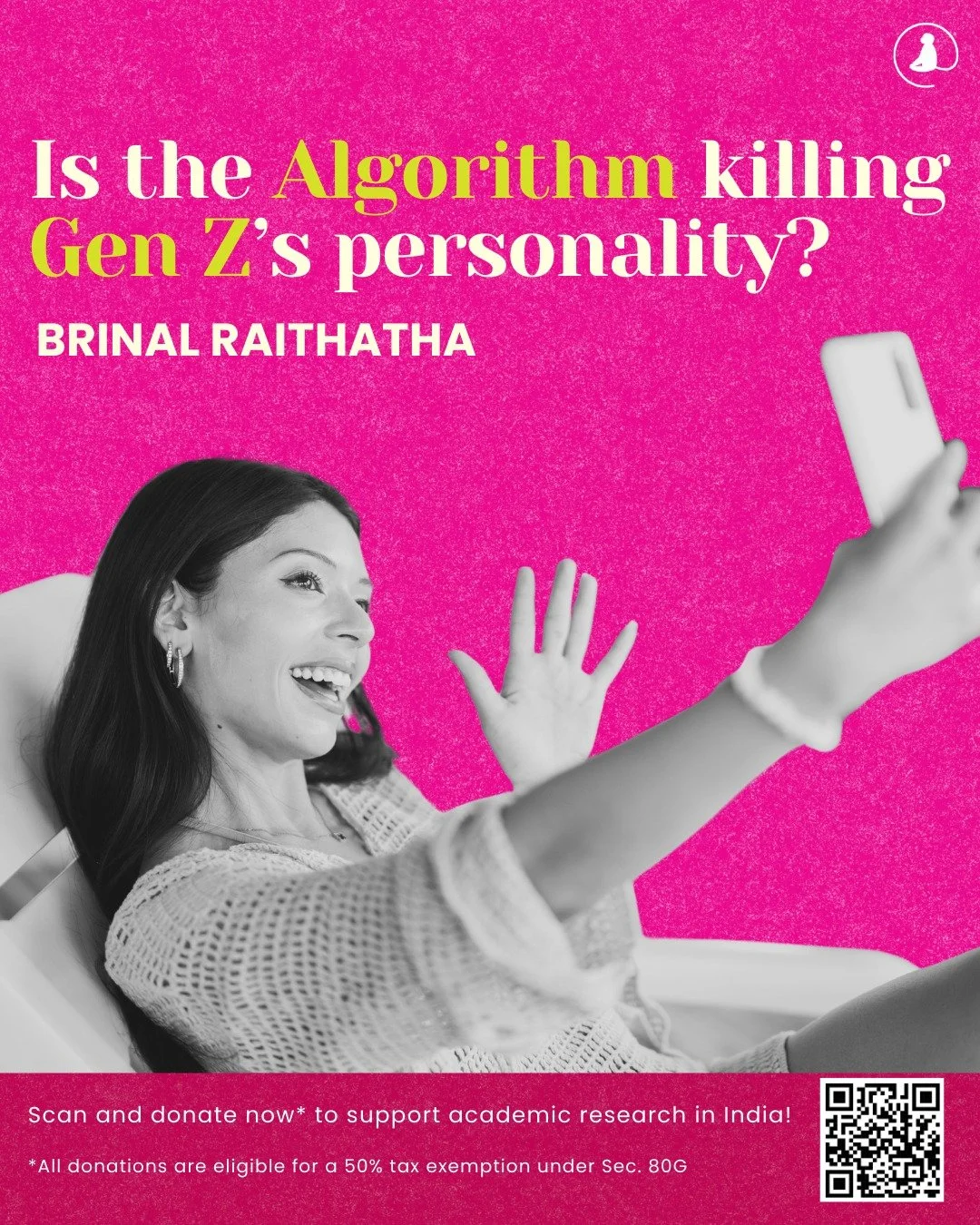📌 #BlogAlert
Read Brinal Raithatha&rsquo;s &ldquo;Is the Algorithm Killing Gen Z&rsquo;s Personality?&rdquo; in this week&rsquo;s blog!

Link in bio!

💛 Support independent academic research in India!
Your donations are now eligible for 50% tax exe