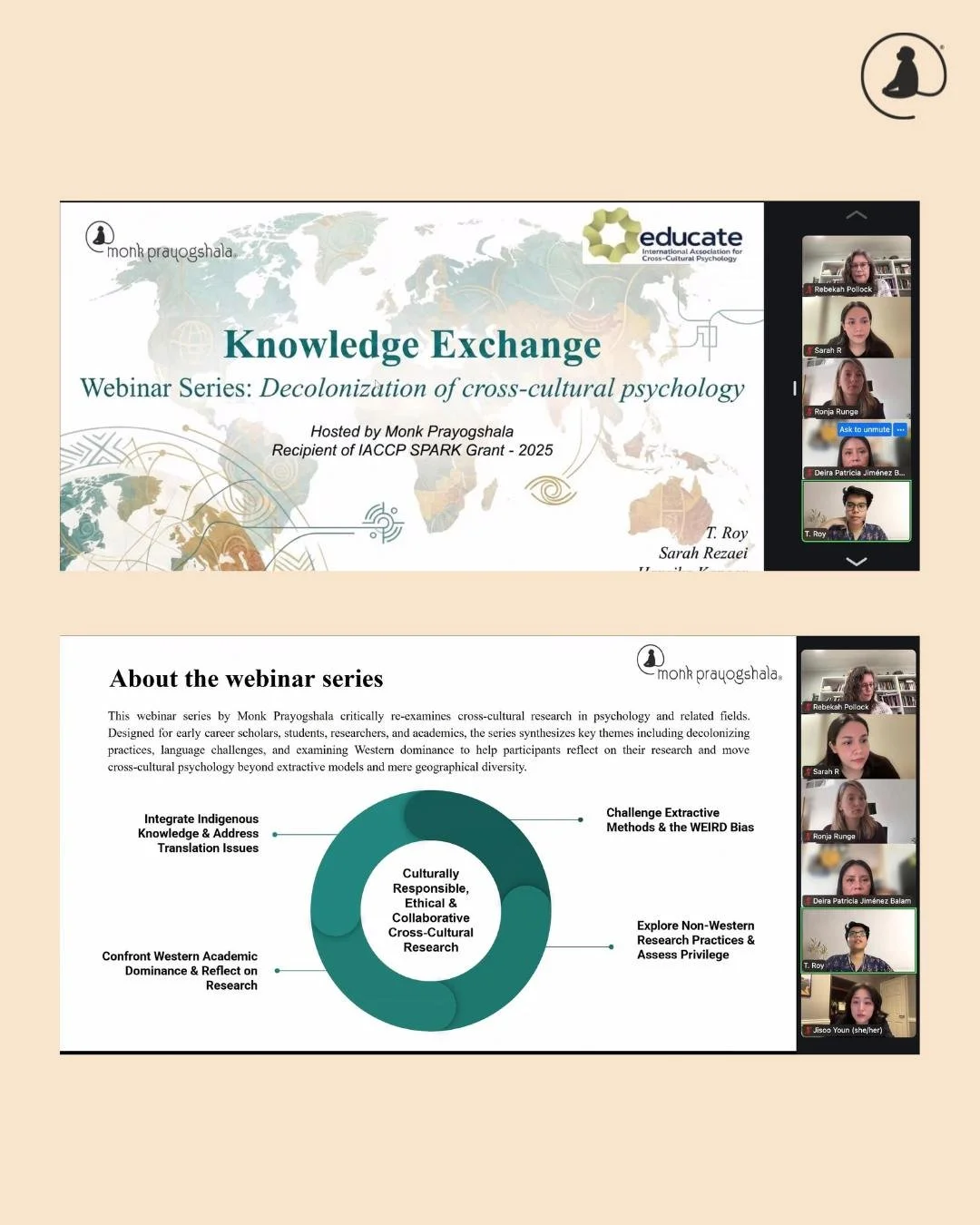 T. Roy shared our reflections from the webinar series we conducted on &lsquo;Decolonising Cross-Cultural Psychology&rsquo; at the EDUCATE forum by International Association for Cross-Cultural Psychology (IACCP). 🌍🧠

The forum brought together winne