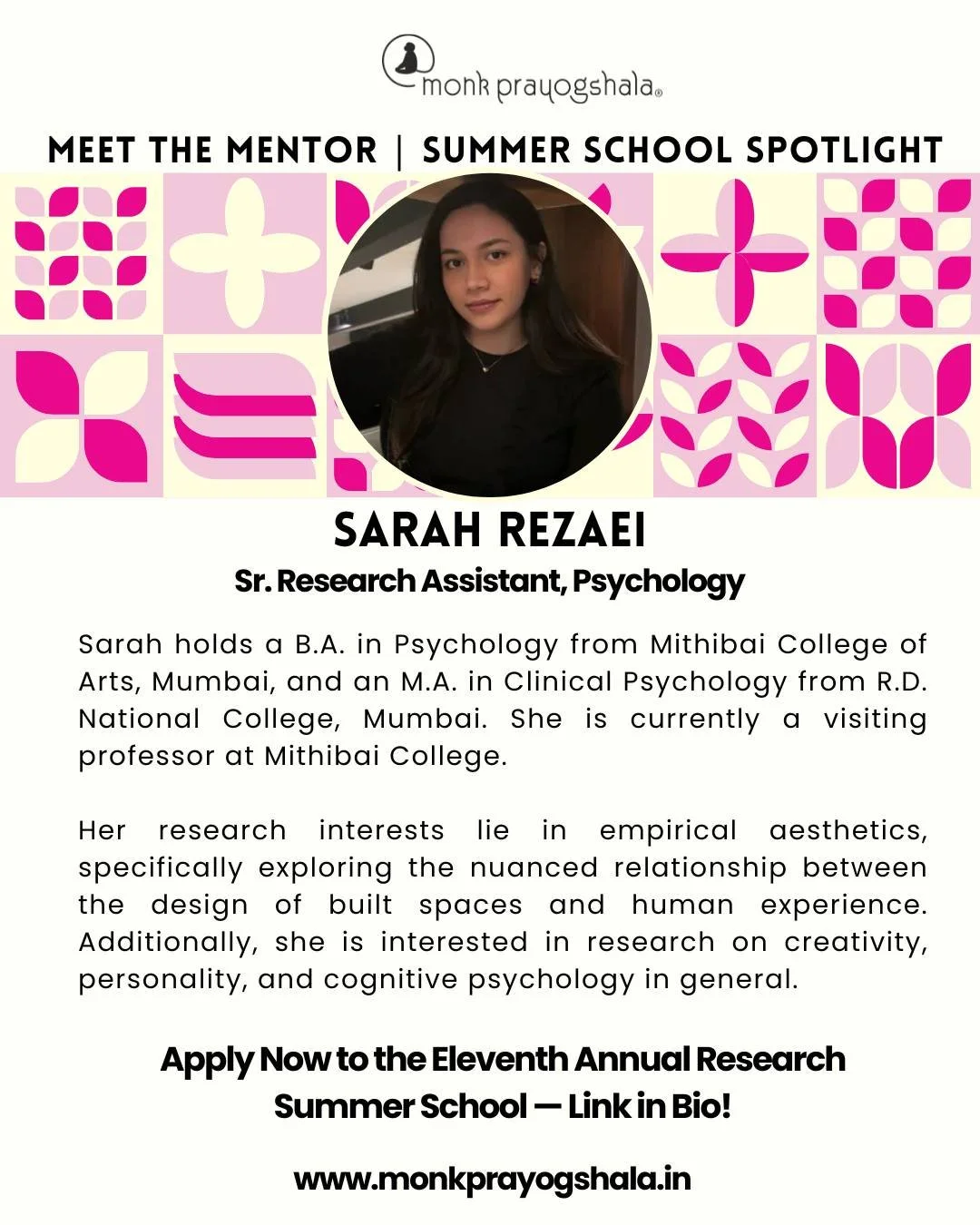 🎉 Join us as we step into the Eleventh year of academic excellence at Monk Prayogshala&rsquo;s Annual Research Summer School! ✨

Get to know the inspiring mentors who are part of this year&rsquo;s program. Discover, learn, and grow with a vibrant co