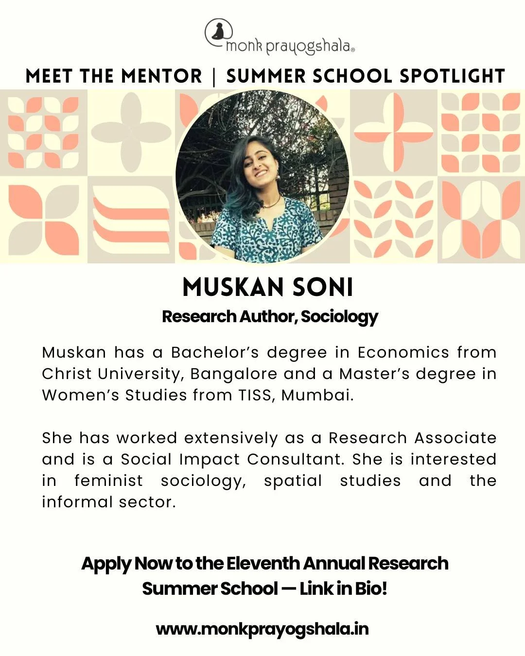 🎉 Join us as we step into the Eleventh year of academic excellence at Monk Prayogshala&rsquo;s Annual Research Summer School! ✨

Get to know the inspiring mentors who are part of this year&rsquo;s program. Discover, learn, and grow with a vibrant co