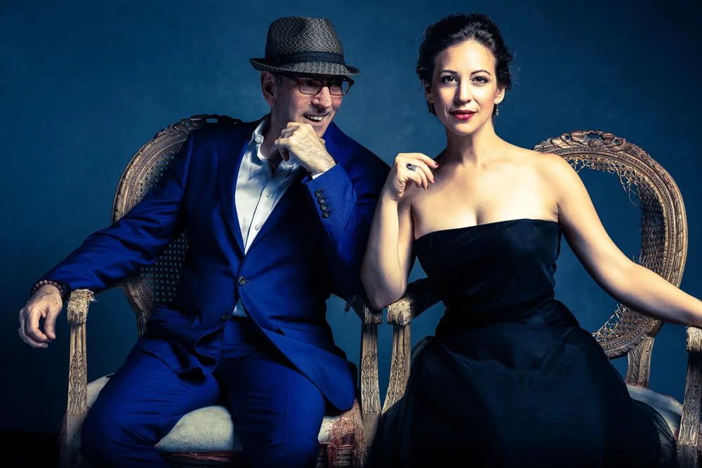 Composer Ricky Ian Gordon and Soprano Jennifer Zetlan.