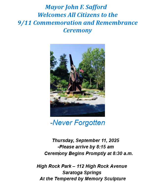 9/11 Commemoration and Remembrance Ceremony