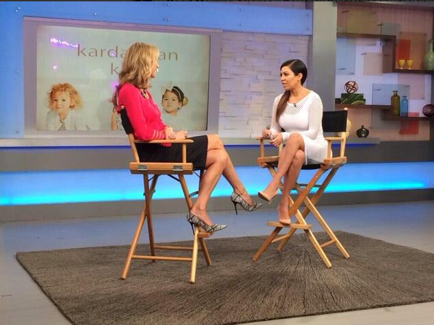 Kourtney-Kardashians-Good-Morning-America-Pink-Coat-Kardashian-Kollection-Mesh-Midi-Crop-Top-and-Skirt-and-Nude-Pumps.png