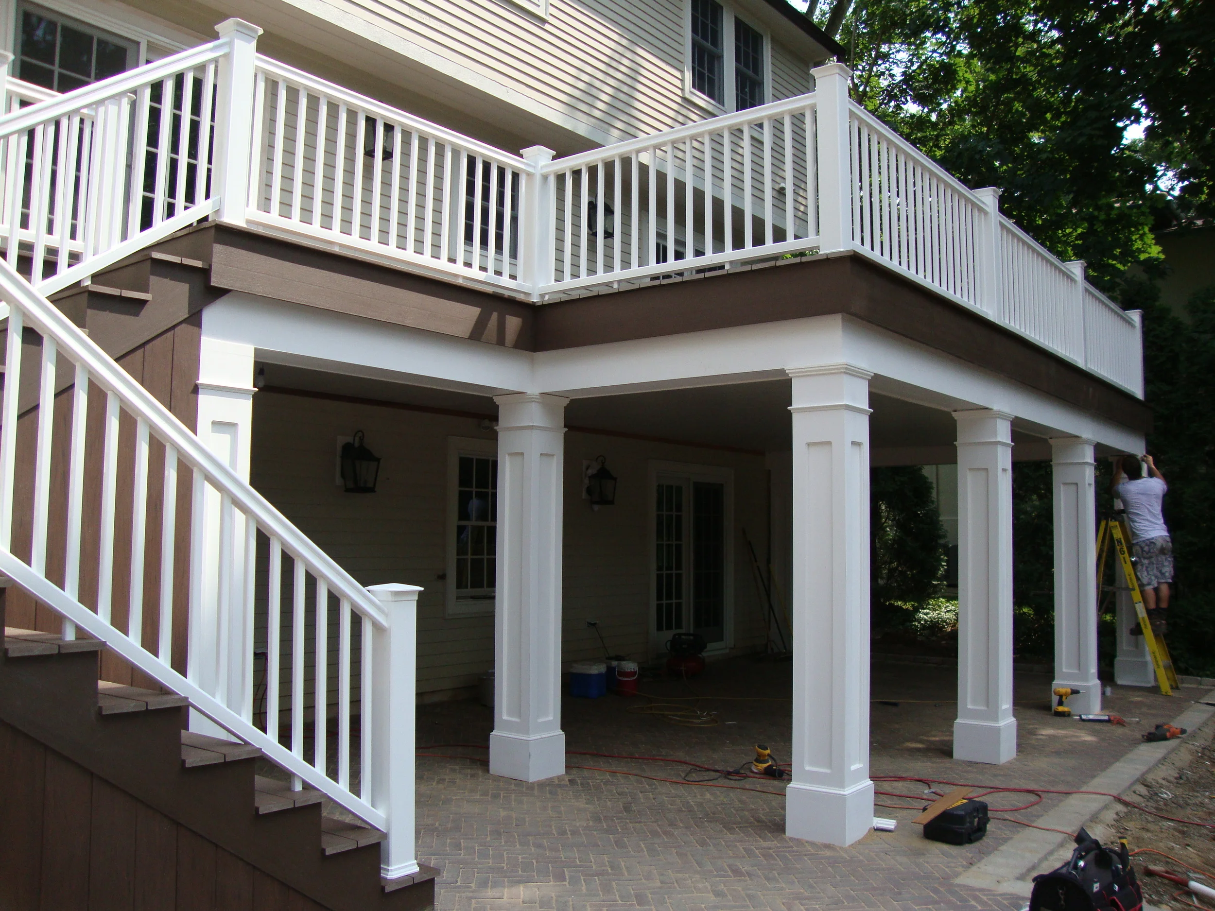 Raised Deck and Patio